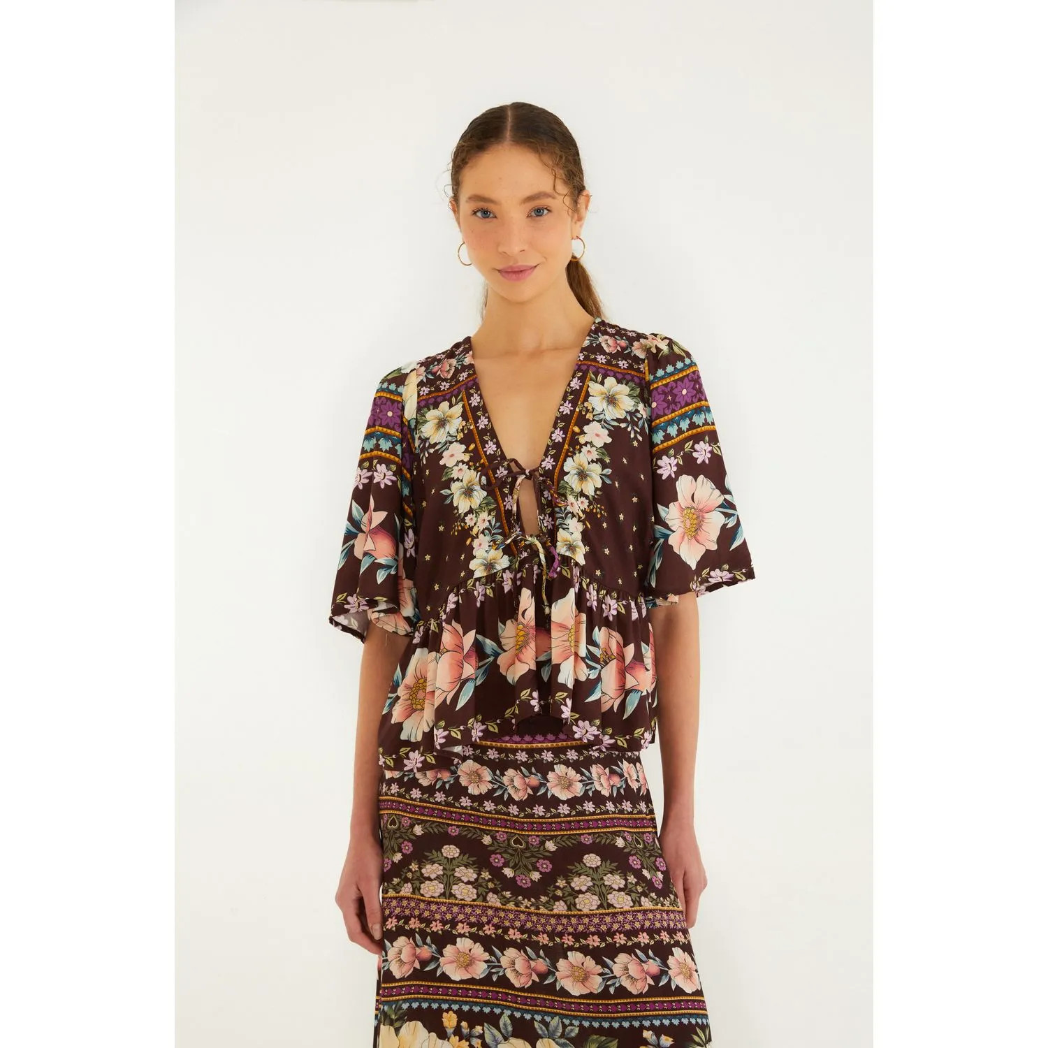 Bata Estampada Flori | Farm Rio (BR)