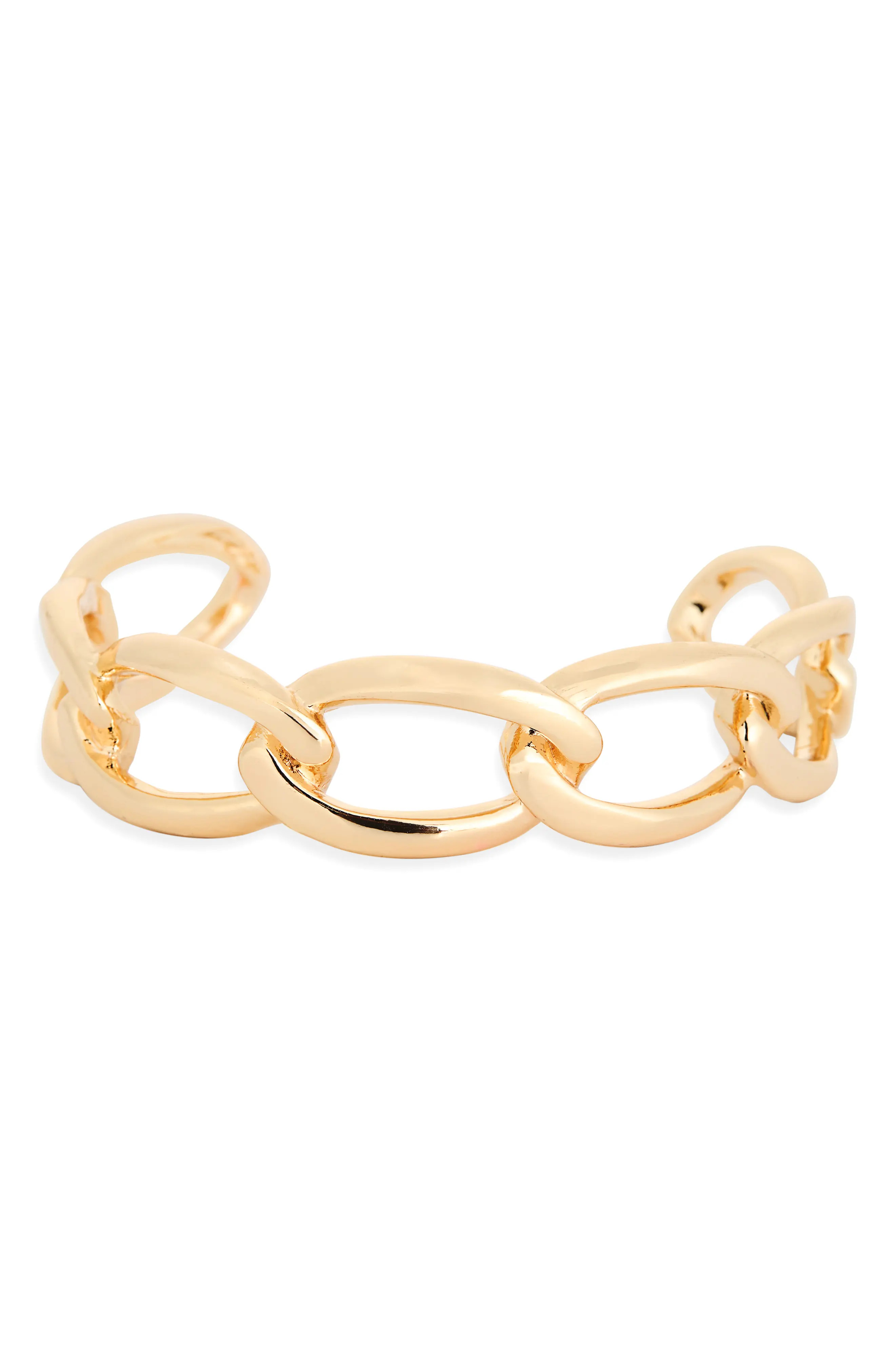 Leith Chain Link Cuff Bracelet in Gold at Nordstrom Rack | Nordstrom Rack