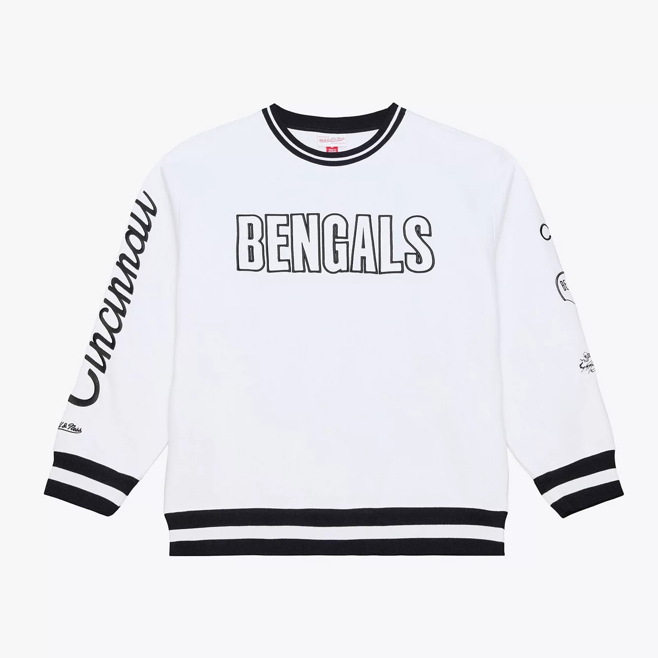 Men's Mitchell & Ness White Cincinnati Bengals Arctic Fleece Sweatshirt | Kohl's