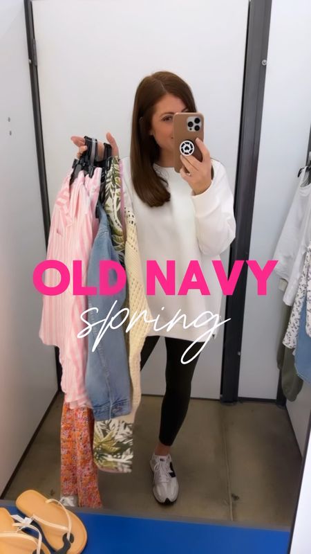 Spring is in full swing at Old Navy 🌸🌷🌼 The absolute cutest spring finds! Loving all the fits, styles and cute spring colors! 

Follow me for more affordable fashion finds, try ons and so much more! 

Wearing: 
Pink Striped Set: Smalls in both 
Green Pants: Small
Coral Linen Pants: Small
Pink Cargos: Xsmall
Open Knit Sweater: Medium 
Jean Skirt: Size 6
Floral V Neck: Medium 
White Oxford: Small
Dress: Smalll

#LTKSeasonal #LTKstyletip #LTKfindsunder50