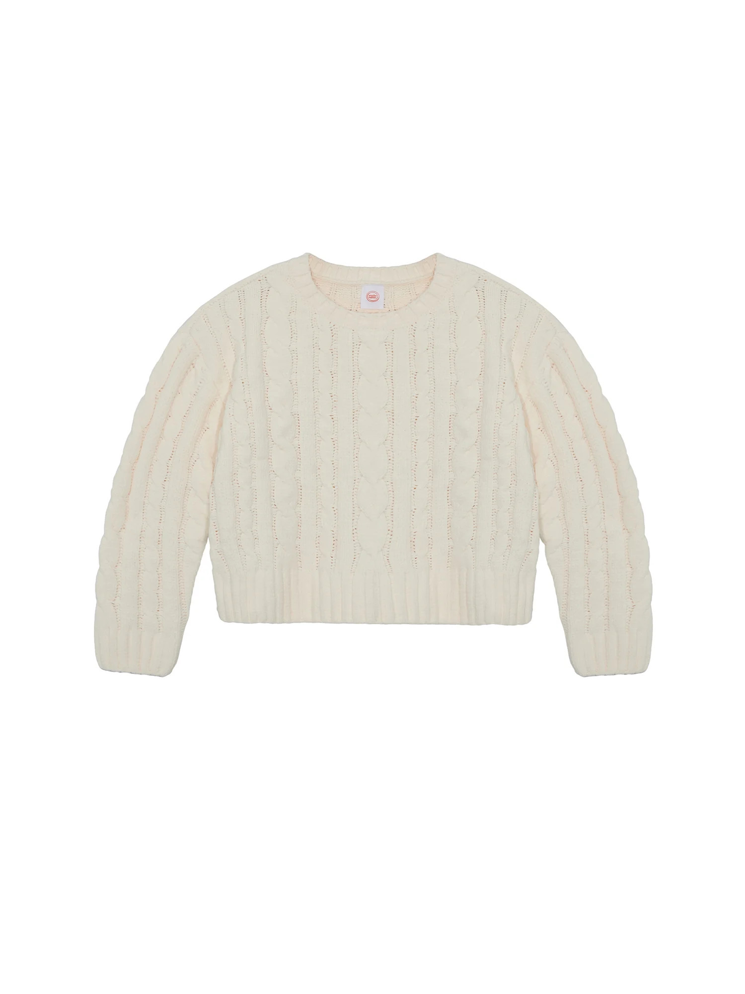 Wonder Nation Toddler Girls Cable Knit Sweater, Sizes 12M-5T | Walmart (US)