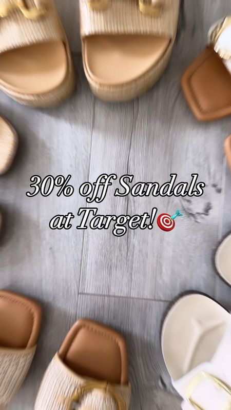 30% off Sandals at Target for MDW! 🇺🇸🎯 sharing some one my favorites this season! 

#LTKStyleTip #LTKFindsUnder50 #LTKSaleAlert