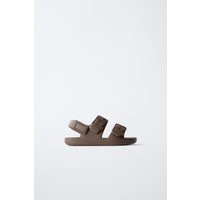 Zara - Rubberized Buckled Sandals - Brown - 8 (5.9 Inches) - Kids | Zara US