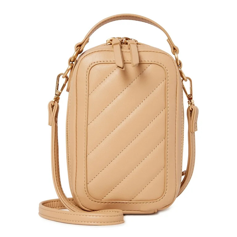 Time and Tru Women's Meghan Cellie Wallet on a String Hot Cocoa | Walmart (US)