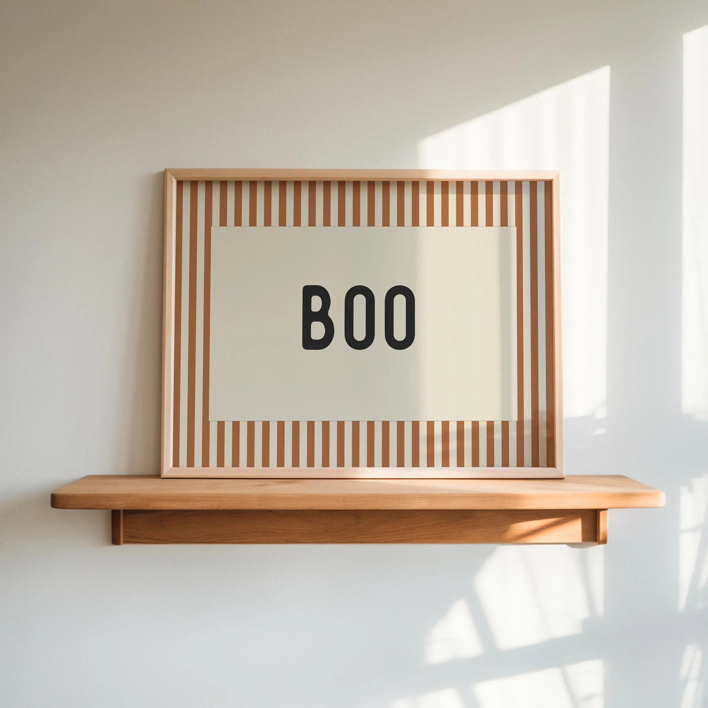 Halloween Printable Art Spooky Season Boo Print Seasonal Fall Decor Striped Halloween Print Autumn Wall Art Boo Sign Halloween Decoration | Etsy (Global)