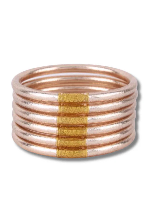 BudhaGirl Bangles - Champagne (Set of 6) - SALE | The Willow Tree