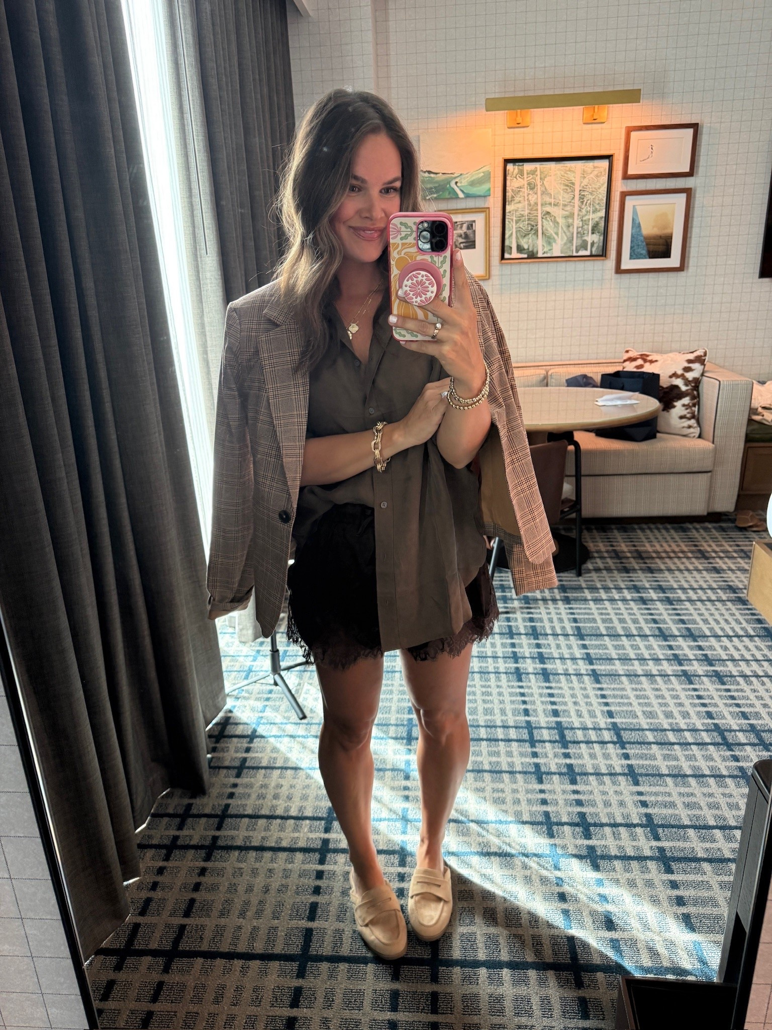 LTKCon day 1 🤎 Loved this mix of chocolate brown, plaid + a little lace detail!

#LTKCon #LTKootd #LTKdayinmylife