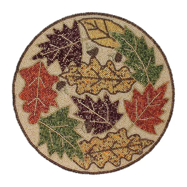 Celebrate Together™ Fall Beaded Flower Shape Placemat | Kohl's