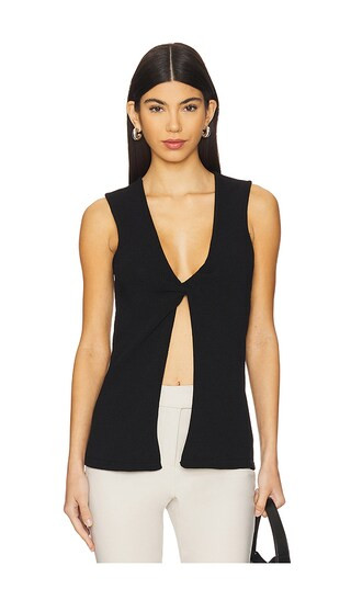 Milla Twist Tank Top in Black | Revolve Clothing (Global)