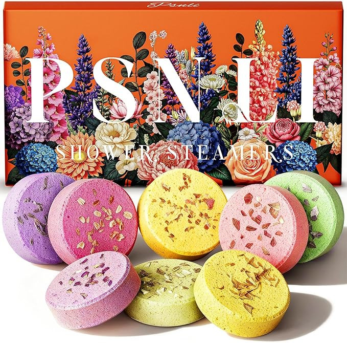 Shower Steamers Aromatherapy Stocking Stuffers 8 Scents – Christmas Gifts for Women Elegant Pac... | Amazon (US)