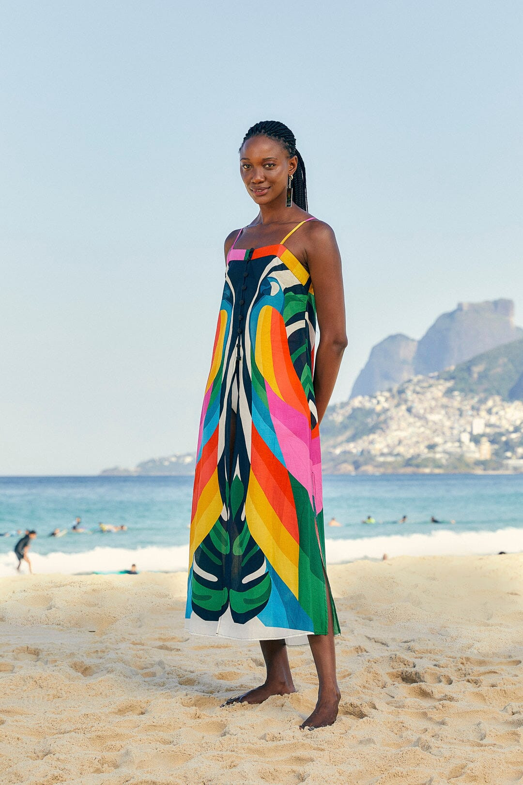 macaw stripes cover up | FarmRio (US)