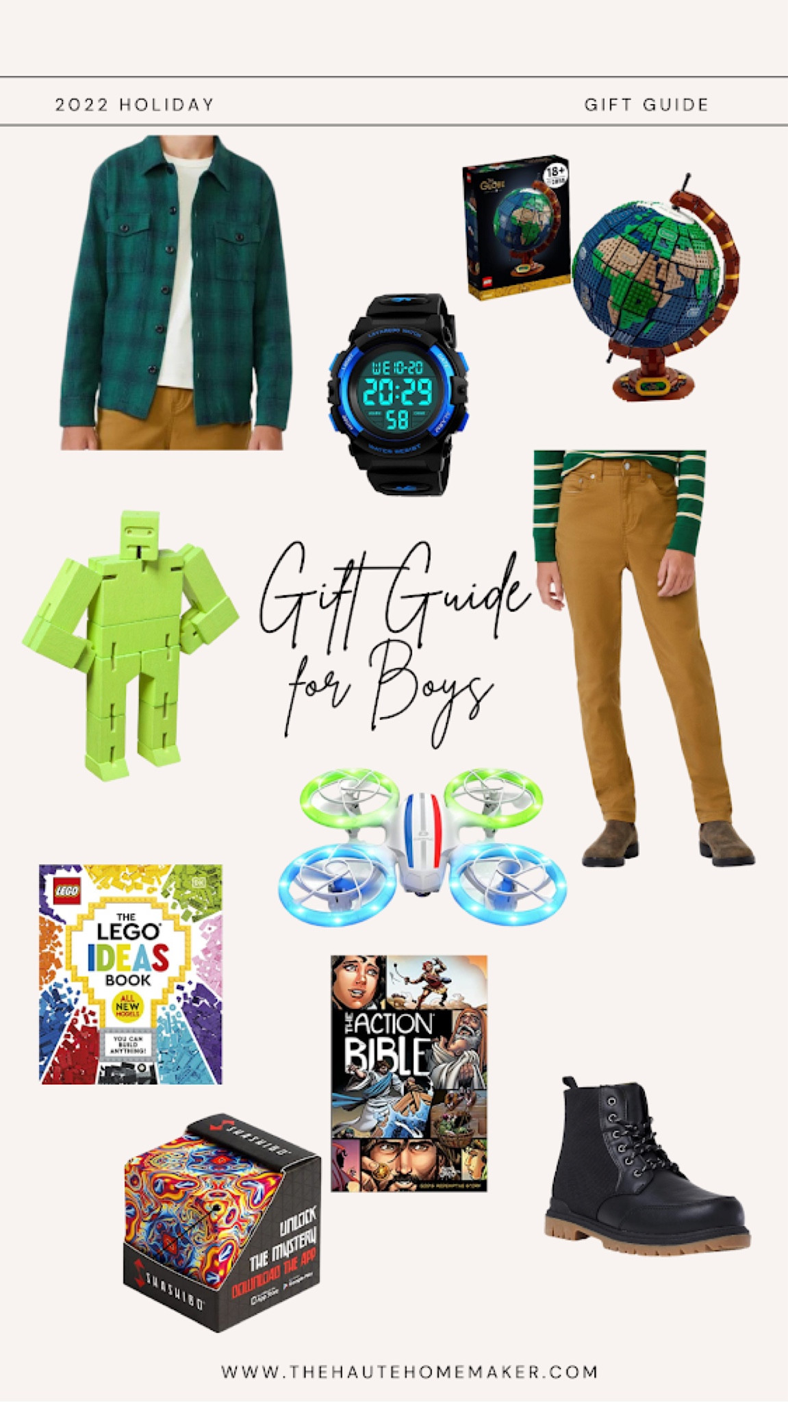 Gift guide for boys including Legos, a watch, a drone, and more! 

#LTKHoliday #LTKGiftGuide #LTKSeasonal