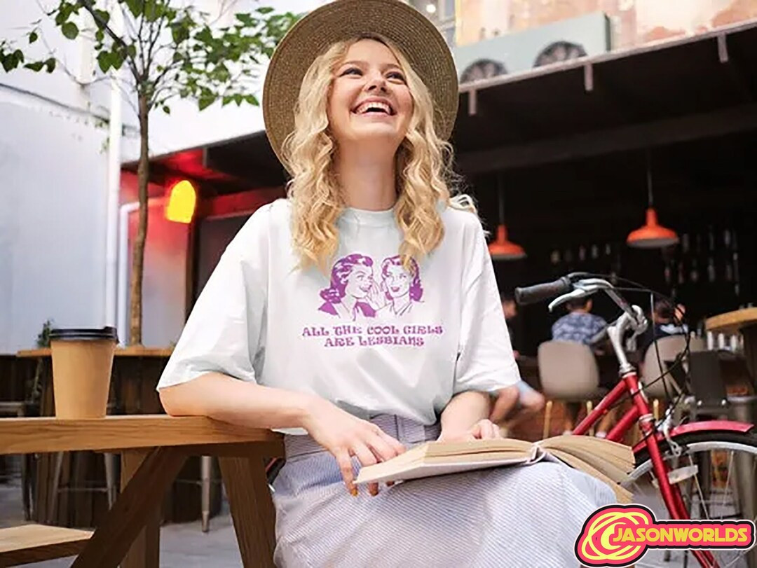 All the Cool Girls Are Lesbians Shirt, Lesbian Shirt, Lesbian Gift, Aesthetic Shirt, Lesbian T-sh... | Etsy (US)