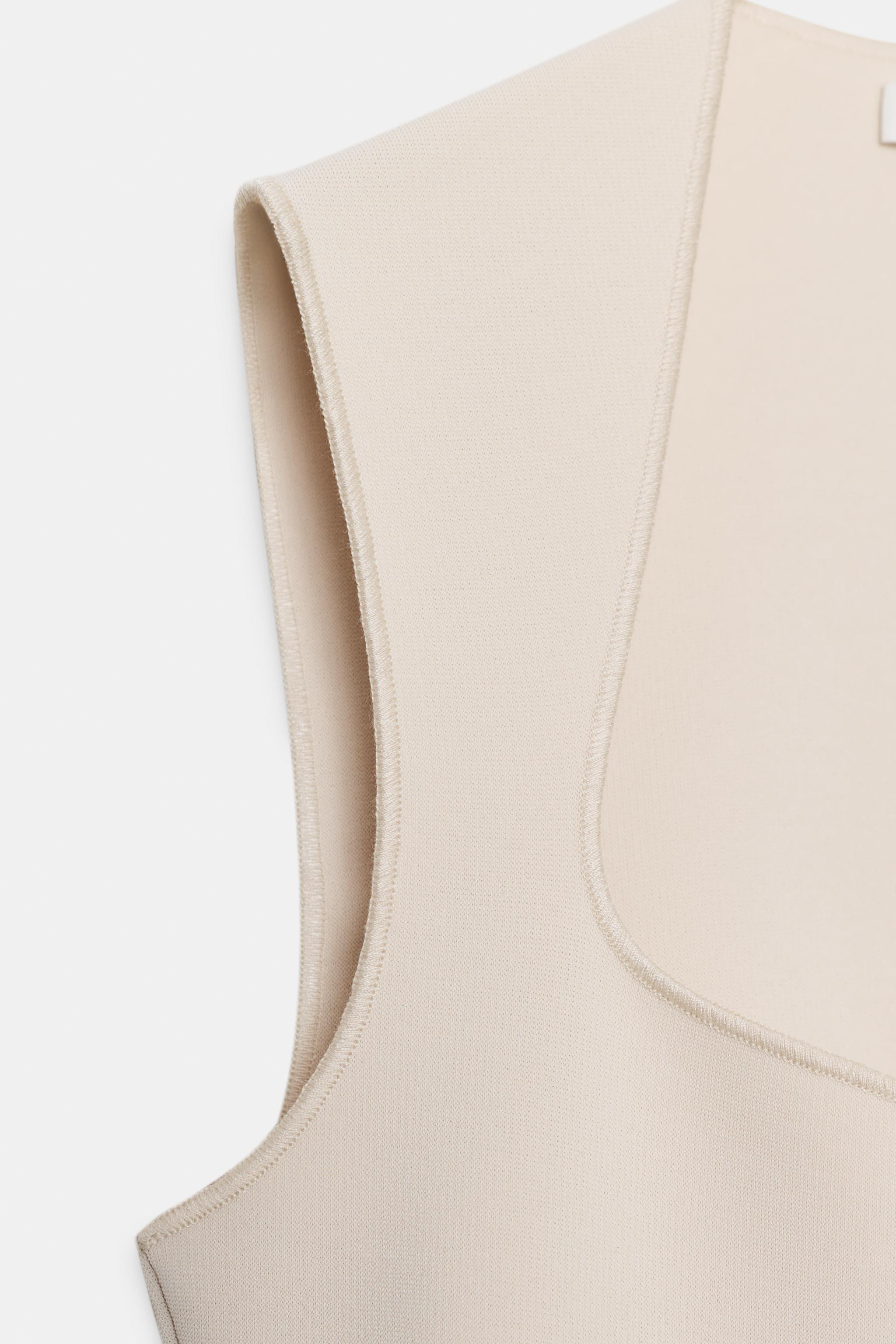 STRETCH SQUARE NECK BODYSUIT | Zara UK