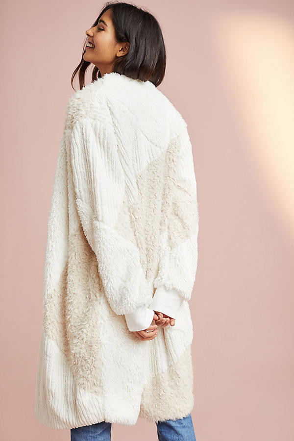 Faux Fur Patched Robe | Anthropologie (US)