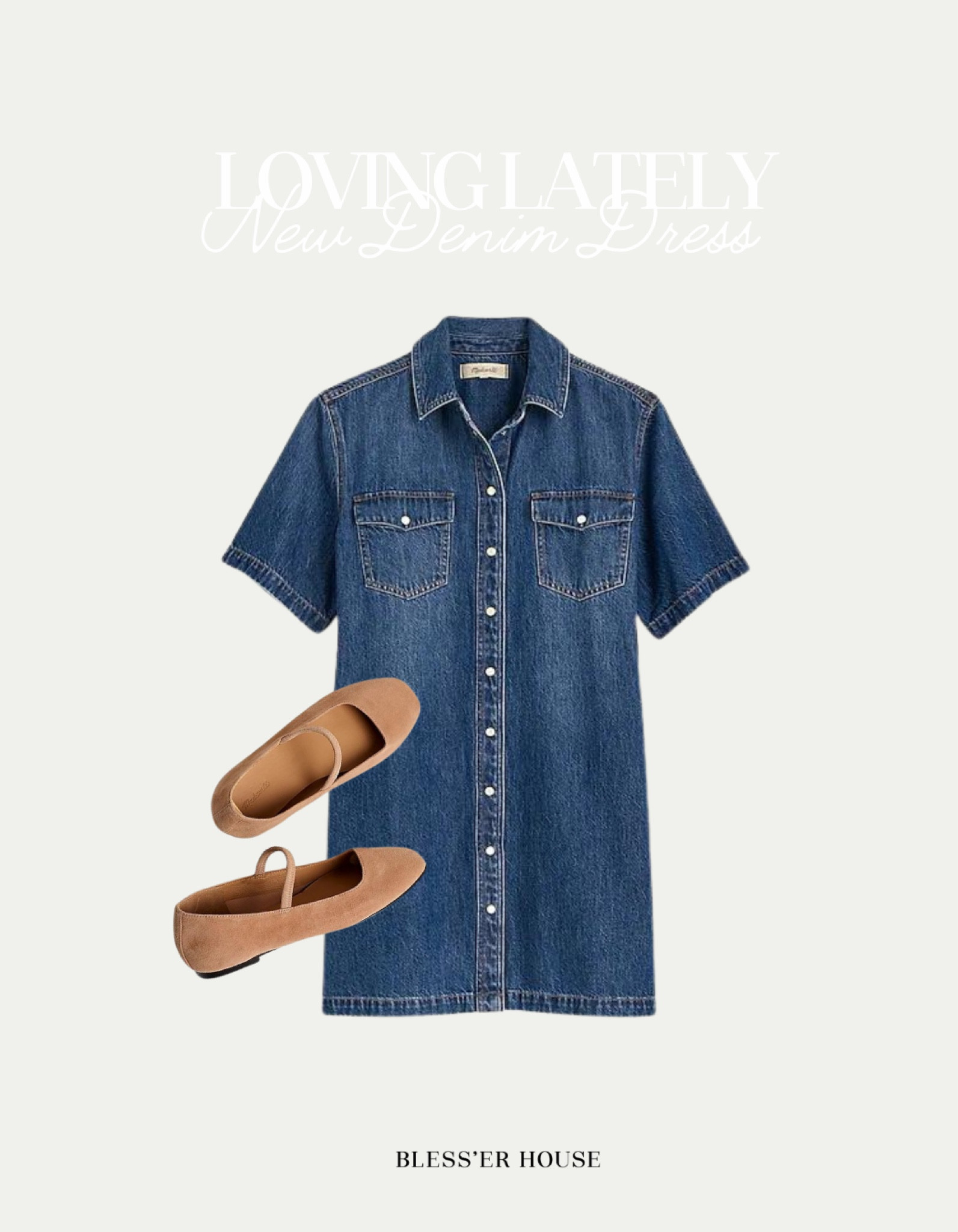 New denim dress perfect for fall! 

Ballet shoes, Mary Jane, slip on, Jean dress 

#LTKWorkwear #LTKShoeCrush #LTKBacktoSchool