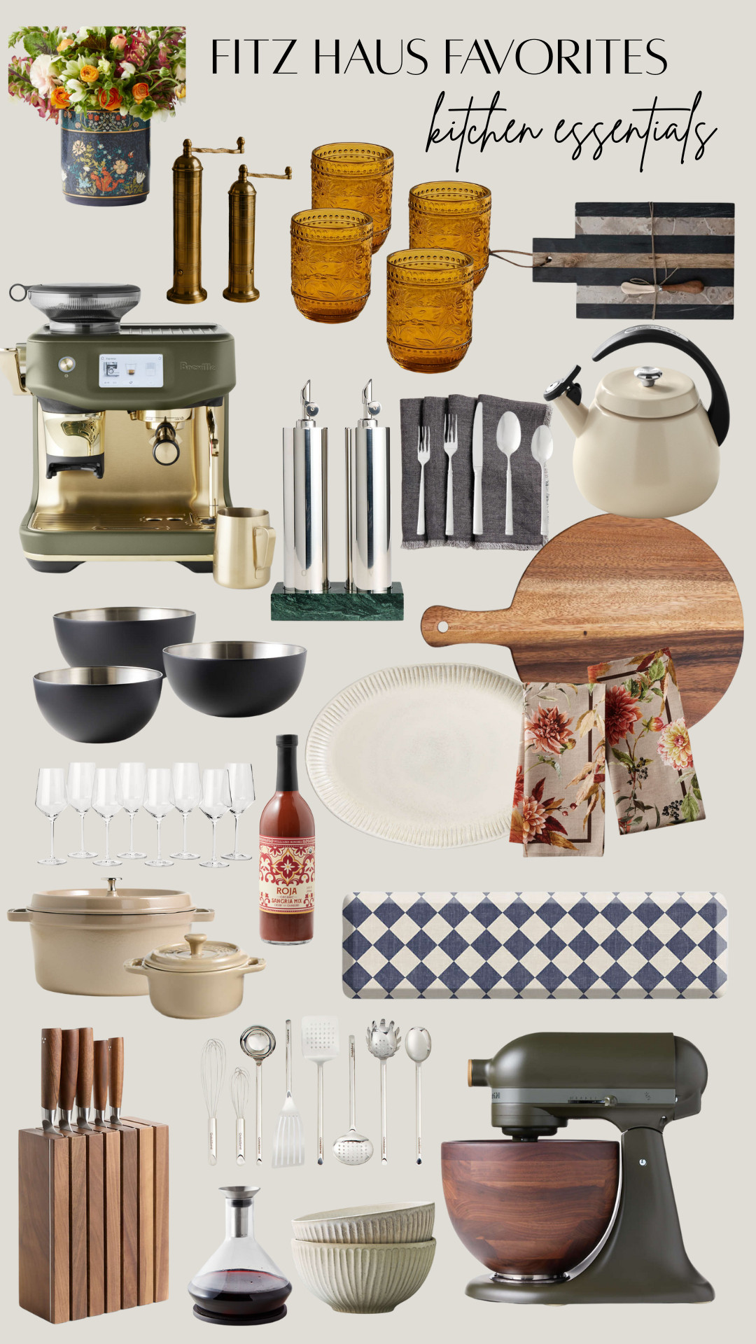 The heart of the home deserves more than just function, it deserves beauty in the everyday. Our curated Kitchen Essentials bring warmth, style, and intention to every meal, from morning coffee to midnight snacks. 

 #LTKHome #LTKSaleAlert #LTKParties
