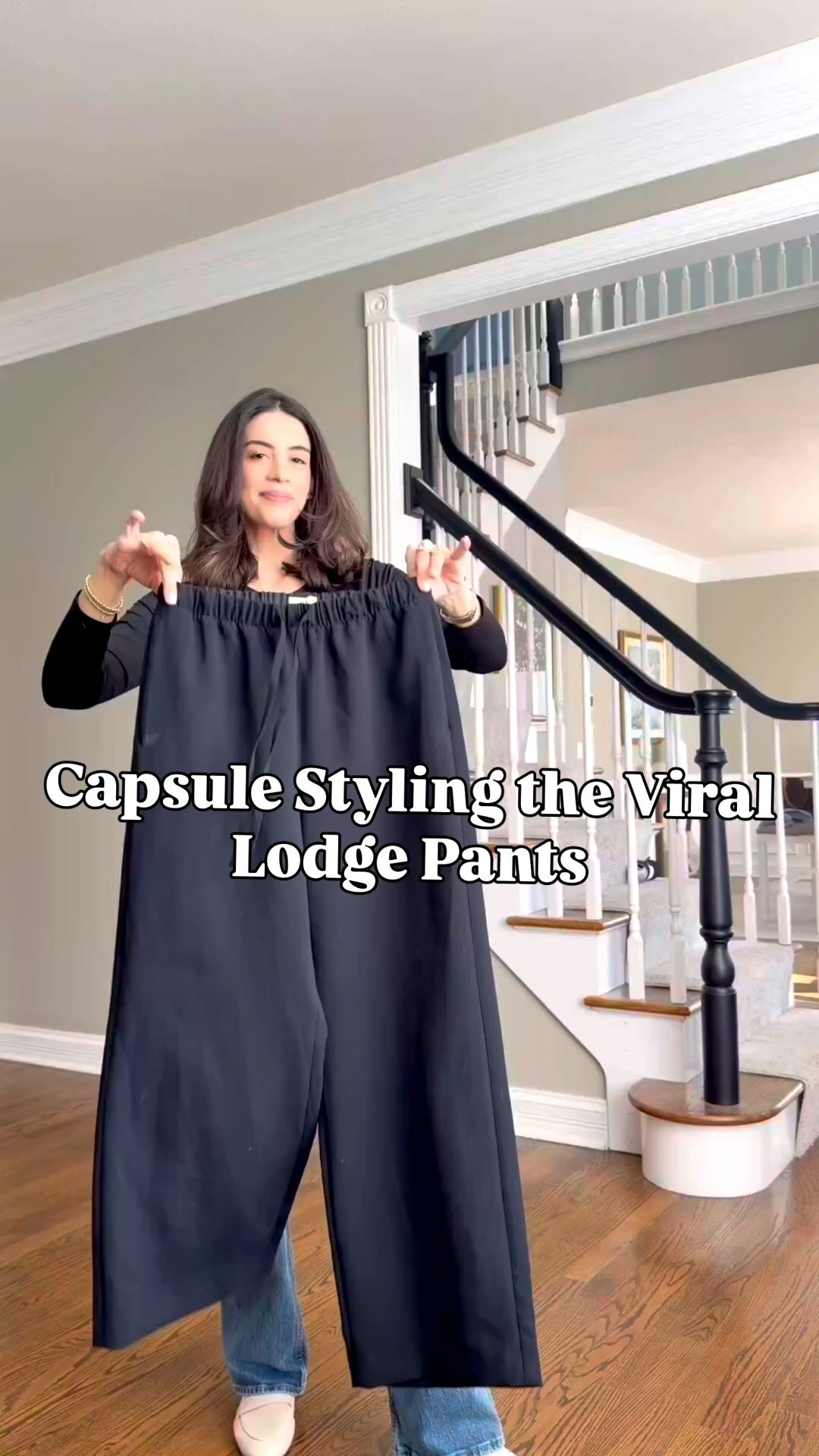 Capsule styling the viral lodge pants @Aritzia 
One of my most worn pants for Fall is now back for spring 
It runs TTS. I’m wearing a size small in regular length (I’m 5’6”)
Trench coat size small
Sweater size small
Striped top and white top size small
Brown tee size Medium
Brown blazer size smalll

#LTKootd #LTKSeasonal #LTKOver40