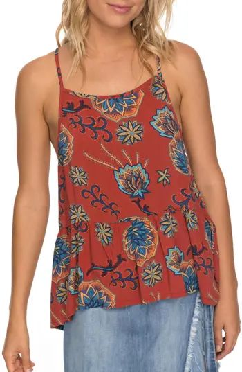 Women's Roxy Fanta Print Peplum Tank | Nordstrom