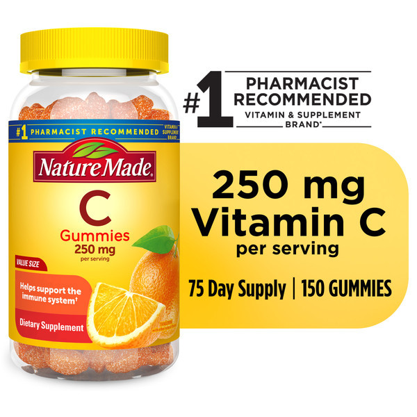 Nature Made Vitamin C Gummies 250 mg per serving - 150 ct | Instacart