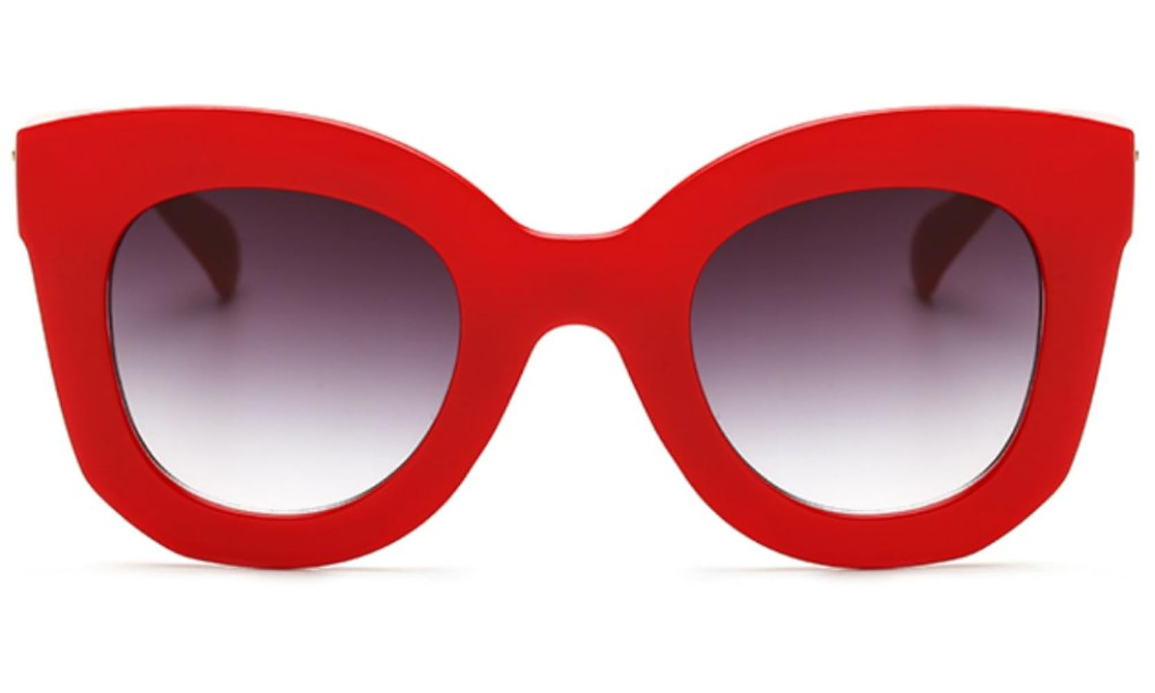 Freckles Mark Thick Fashion Butterfly Sunglasses for Women Trendy Round Cat Eye Sun Glasses | Amazon (US)