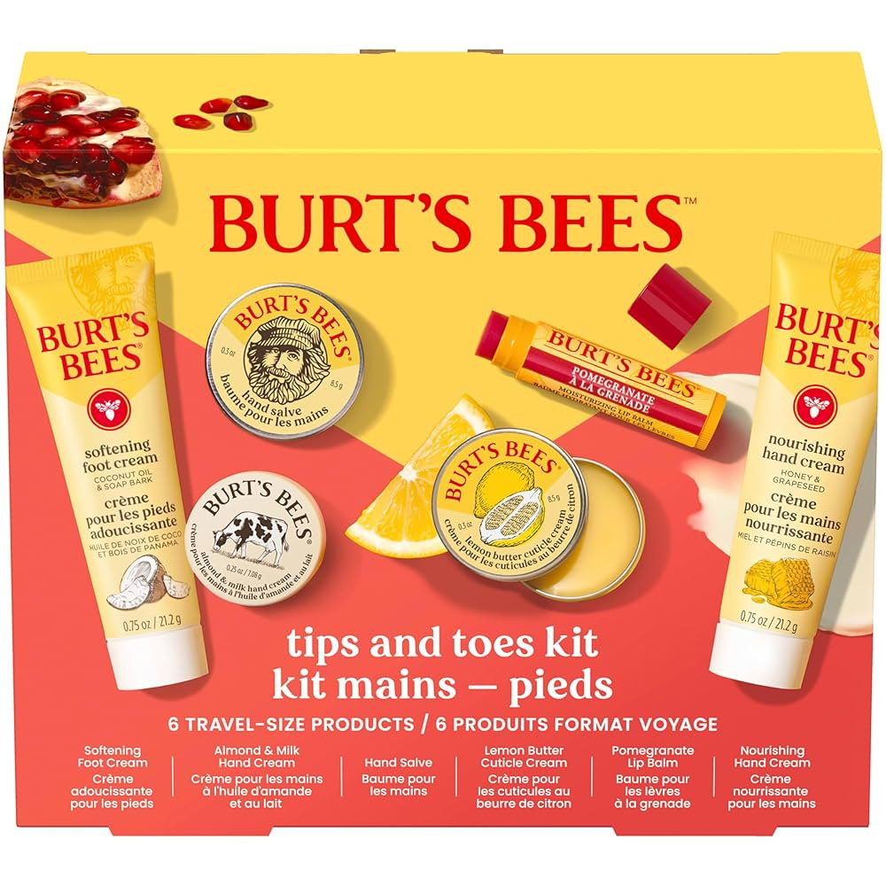 Burt's Bees Christmas Gifts - Tips and Toes Kit, 6 Travel Size Products for Stocking Stuffers - P... | Amazon (US)