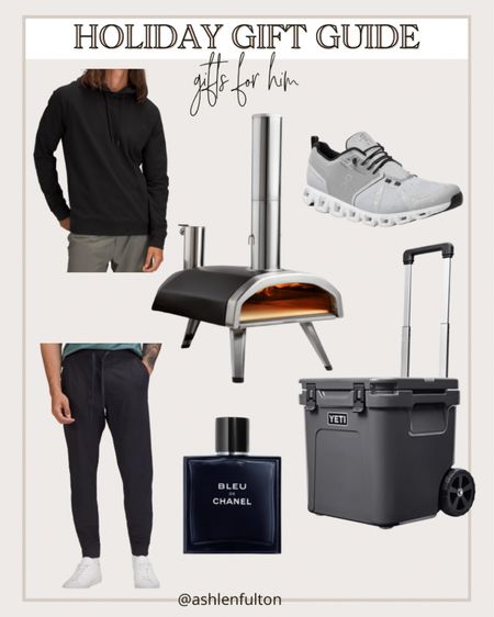 Holiday gift guide, gifts for him, gifts for men, Christmas gifts for him, pizza oven, lululemon workout clothes, on cloud sneakers, yeti cooler, Chanel bleu cologne 

#LTKGiftGuide #LTKHoliday #LTKunder100