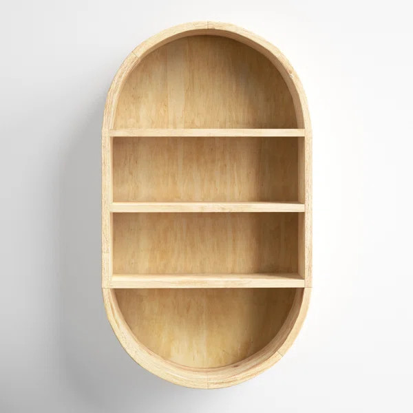 Minx 3 Piece Oval Mango Solid Wood Accent Shelf | Wayfair North America