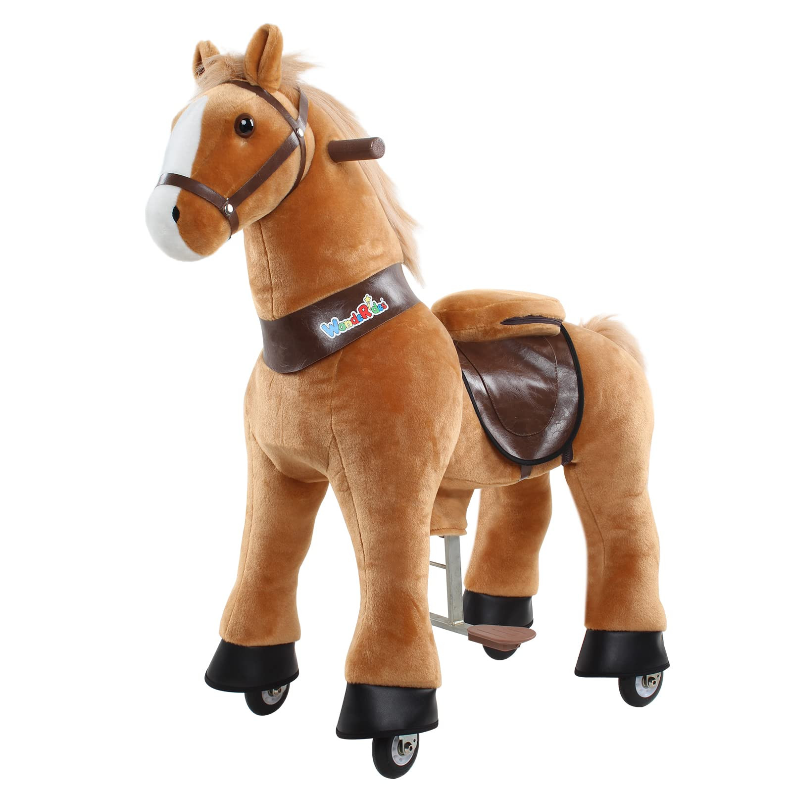 WondeRides Ride on Horse Riding Horse Pony Cycle Toy, 30.1 Inch Height Riding Pony Ride Plush Roc... | Amazon (US)