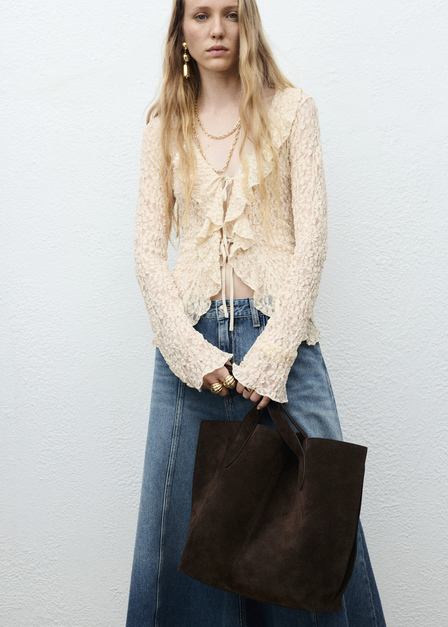 Denim midi-skirt | Mango (US/MX/AU)