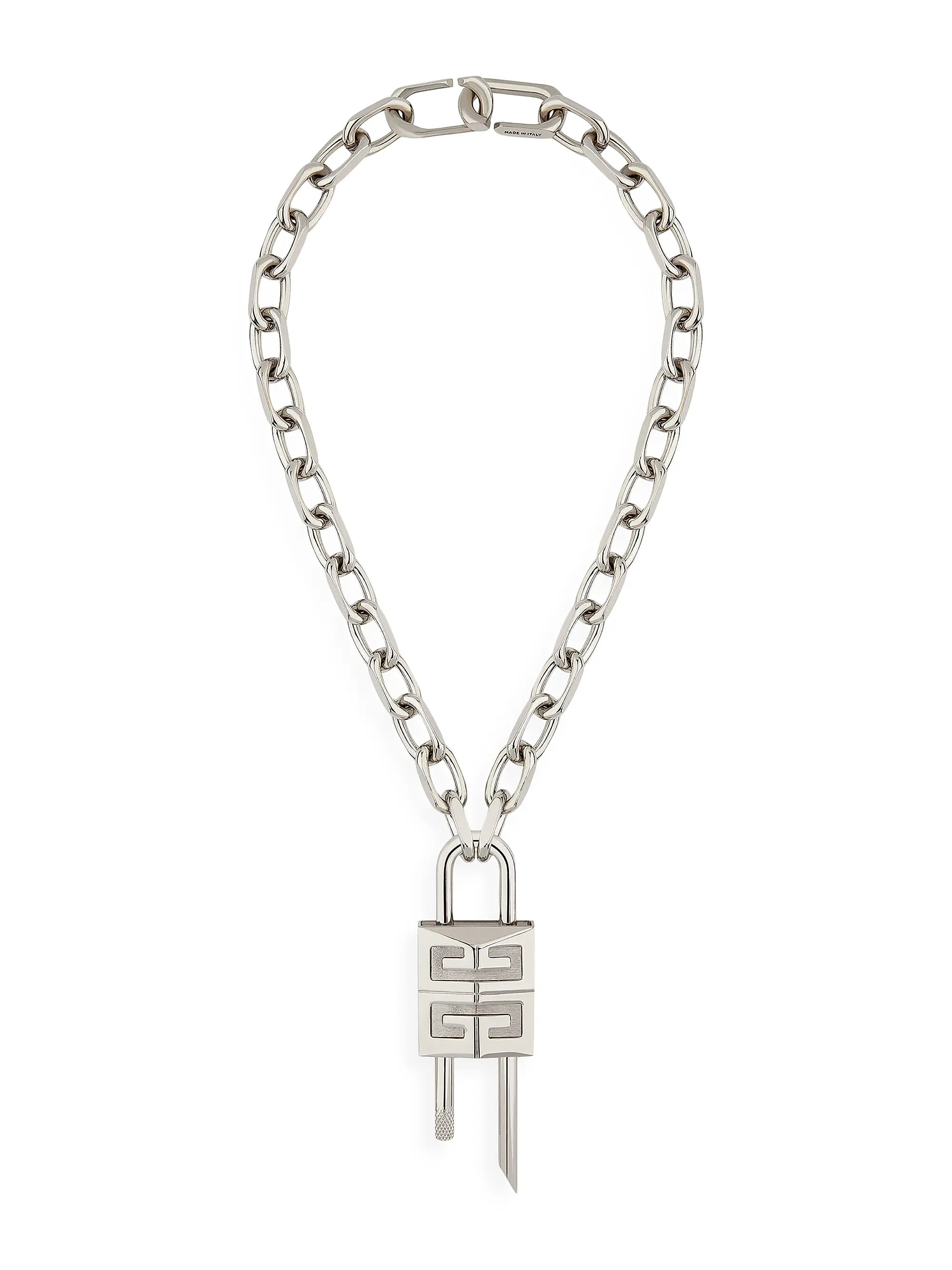 Medium Lock Necklace in Metal | Saks Fifth Avenue