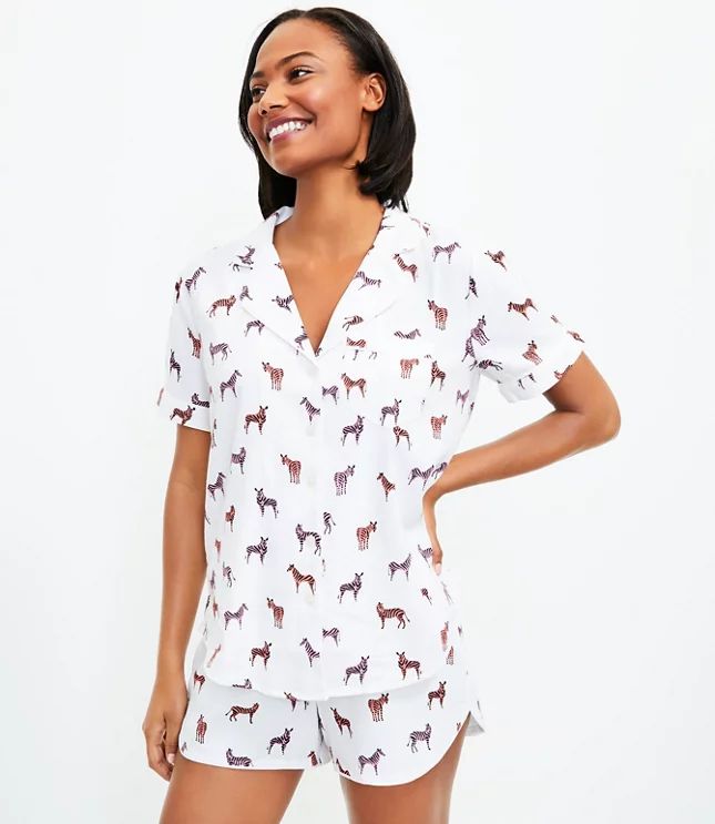 Zebra Pajama Top | LOFT