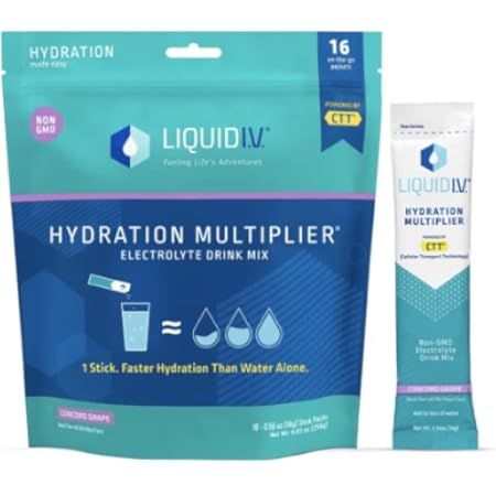 Liquid I.V. Hydration Multiplier - Lemon Lime - Hydration Powder Packets | Electrolyte Drink Mix | E | Amazon (US)