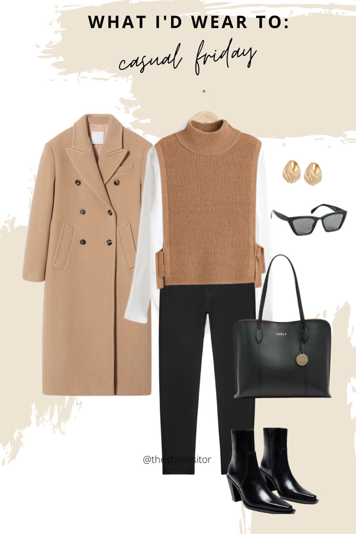 I’ve posted a similar look like this and it was one of my most popular posts of september. They have this vest in 3 different colors in the EU. I paired it with a camel coat this time which I think quite a lot of you have in your wardrobe. Read the size guide/size reviews to pick the right size.

Leave a 🖤 if you want to see more work outfits like this

#knit vest #vest #work outfit #casual chic #office outfit #camelcoat #officelook #officeouttit 

#LTKSeasonal #LTKstyletip #LTKworkwear