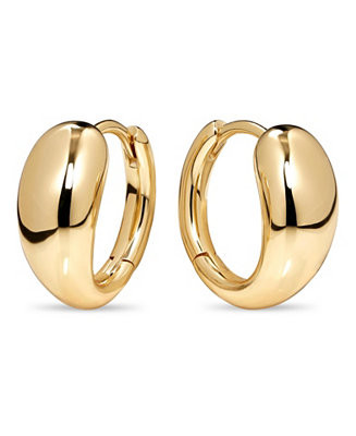 Devata Teardrop Hoop Earrings in Gold Plated Sterling Silver - Macy's | Macy's