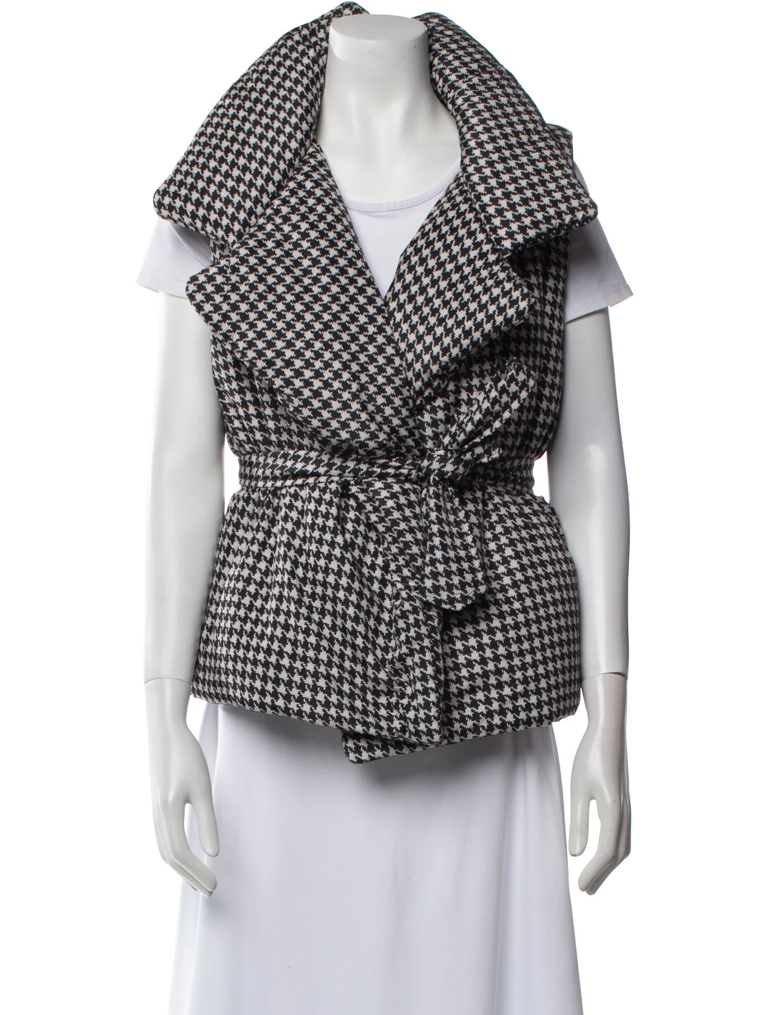 Houndstooth Print Vest w/ Tags | The RealReal