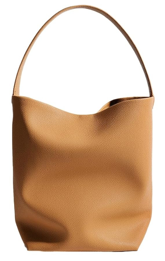 Genuine Leather Shoulder Bags for Women Ladies Large Bucket Tote Purse Handbags Trendy Soft Worki... | Amazon (US)