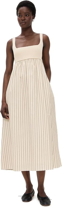 English Factory Women's Tie Back Knit Combo Striped Dress | Amazon (US)
