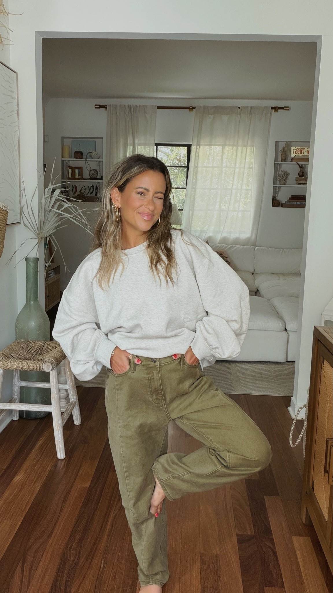 Before alterations — these two fall finds are perfect, but I can make them more perfect! 

Sweatshirt size XL

#LTKootd #LTKSeasonal #LTKPetite