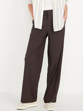 High-Waisted SleekTech Trouser Pants | Old Navy (US)