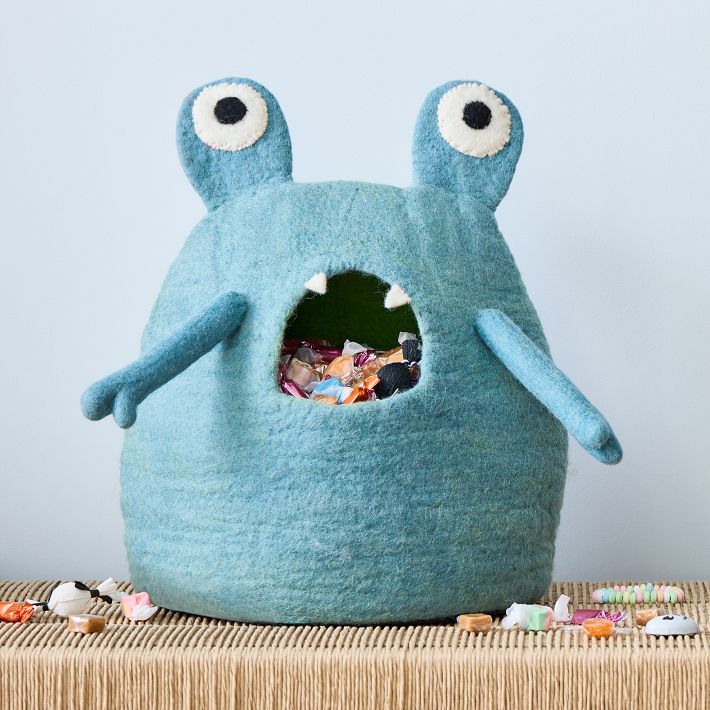 Halloween Felt Monster Candy Bowl | West Elm (US)