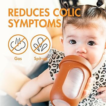 Boon Nursh Reusable Silicone Pouch Baby Bottles - Medium Flow Nipple - Silicone Baby Bottle Pouch... | Amazon (US)