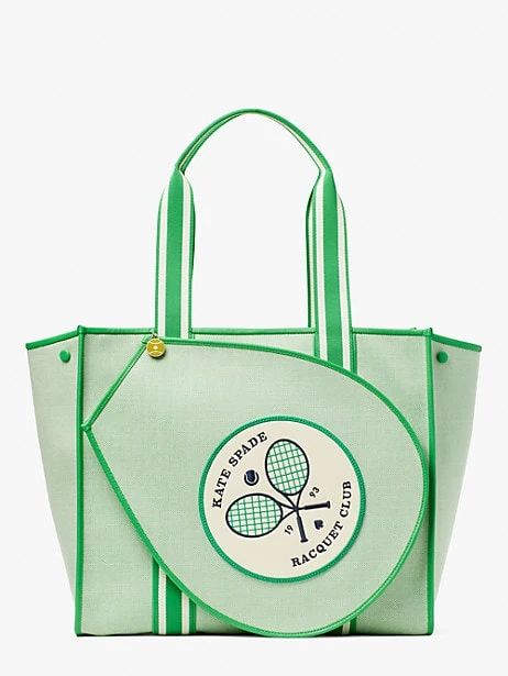 courtside canvas large tennis tote | Kate Spade (US)
