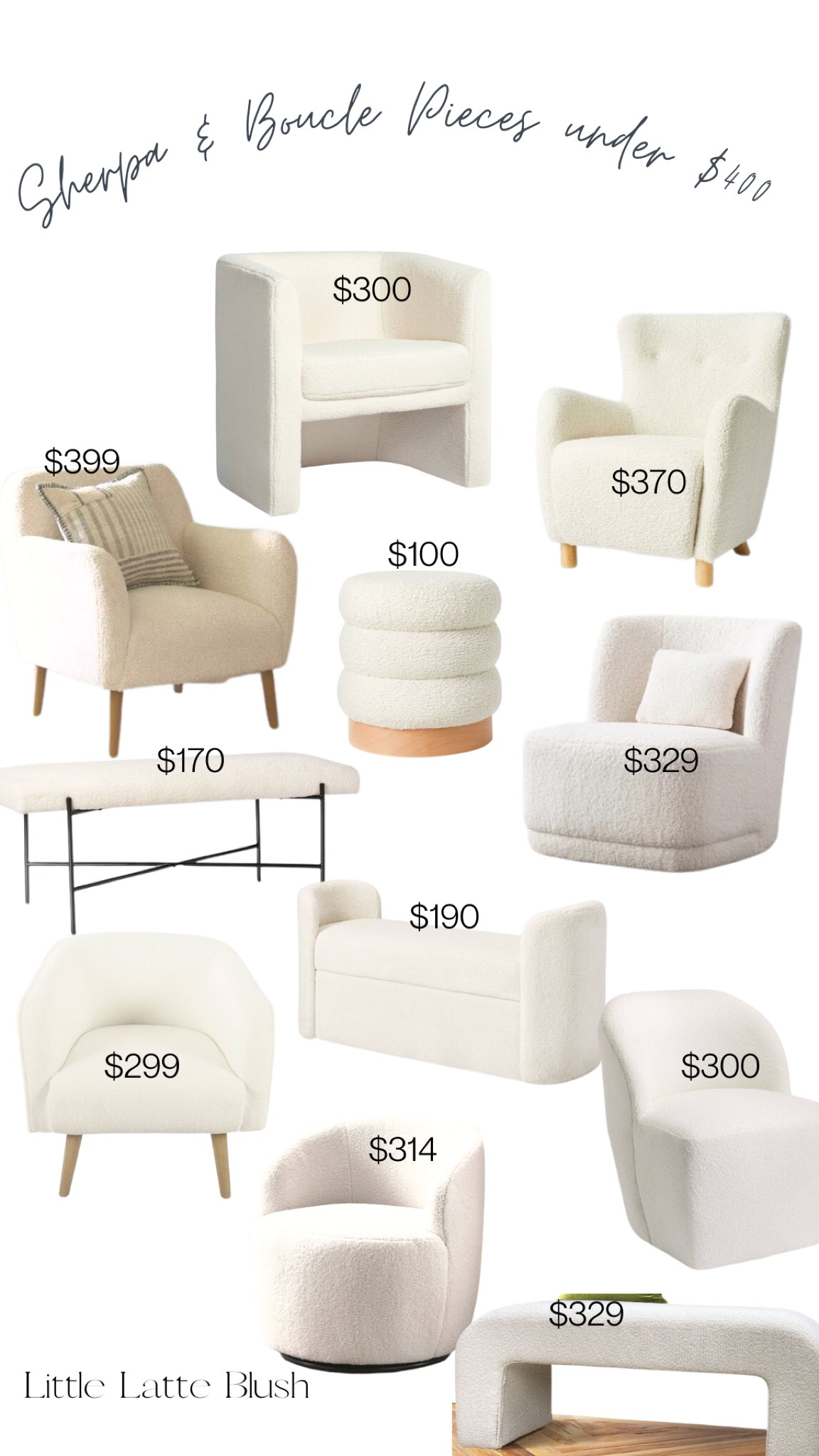 Cozy furniture, refresh, chairs, swivel chair, Boucle, Sherpa, affordable pieces

#LTKhome