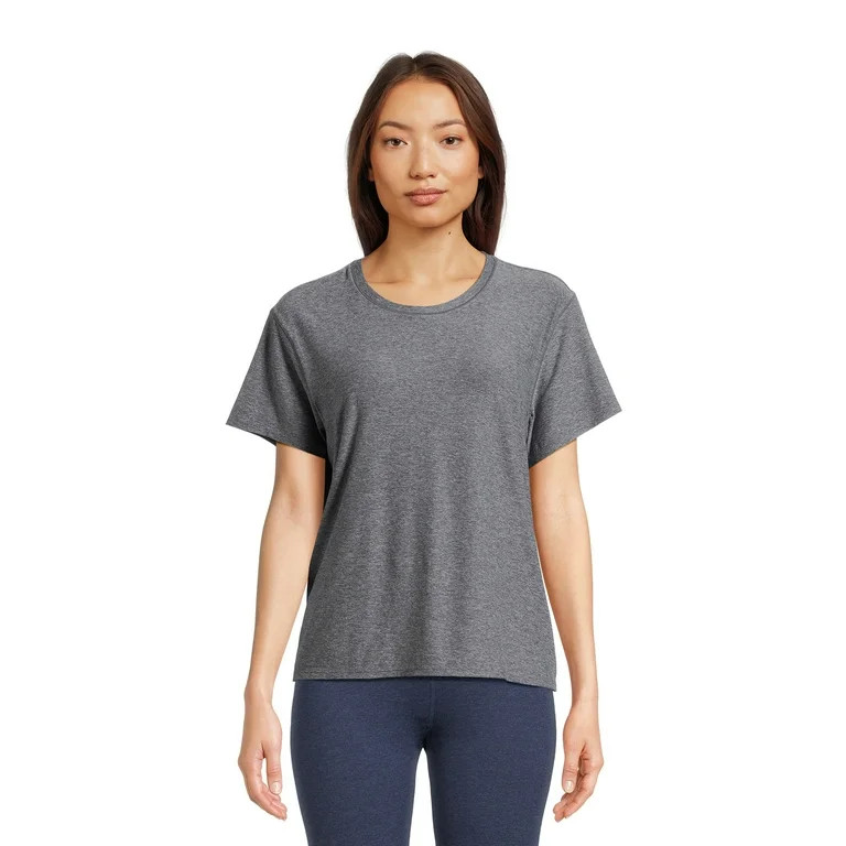 Athletic Works Women's ButterCore Tee with Short Sleeves, Sizes XS-XXXL - Walmart.com | Walmart (US)