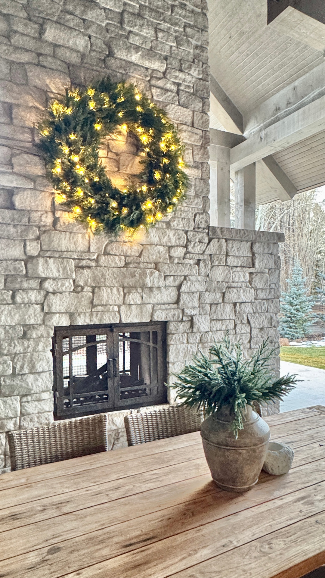 48 inch wreath with clear lights ✨ 

#LTKHoliday #LTKSeasonal