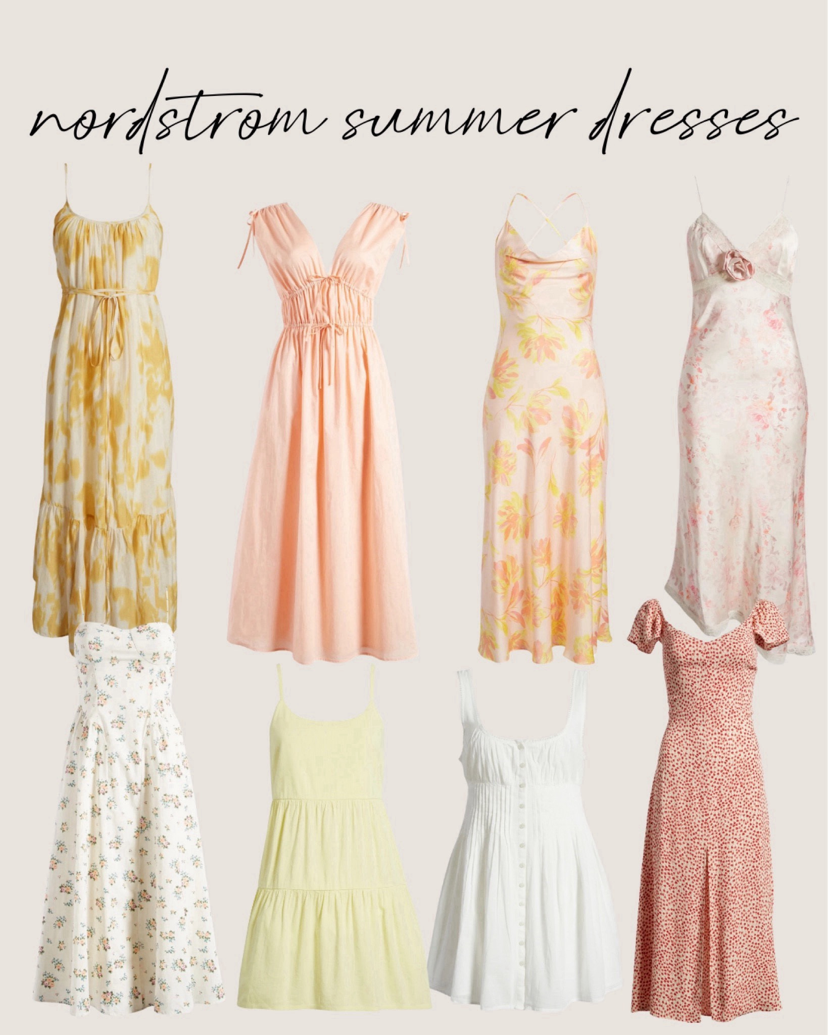 nordstrom summer dresses 🫶🏻 

summer dresses, neutral summer dress, floral dresses, summer 

#LTKShoeCrush #LTKWedding #LTKStyleTip