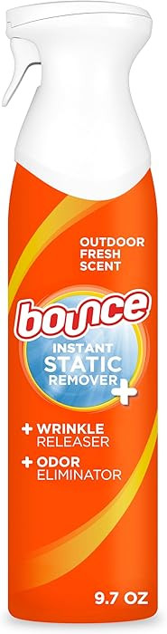Bounce Anti Static Spray, 3 in 1 Instant Anti Static Spray & Instant Wrinkle Release, Odor Elimin... | Amazon (US)