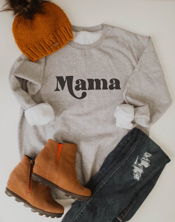MAMA x Modern Women's Sweatshirt x Minimal Design Top x Mama Sweatshirt x Mother's Gift x Gifts F... | Etsy (US)