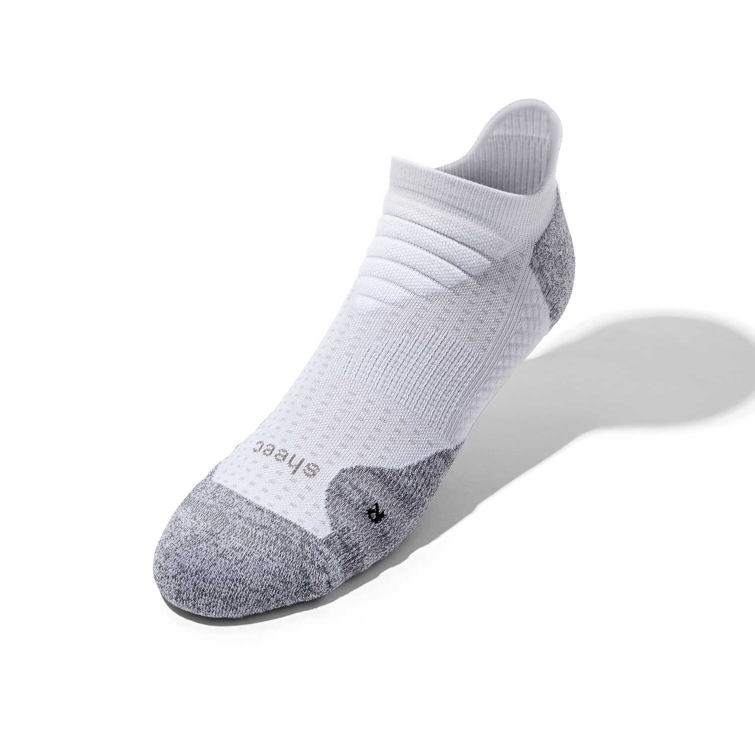 ComFits Compression Aqua-X AeroDri No Show Blister Tab Socks | CHALK WHITE | Sheec Socks